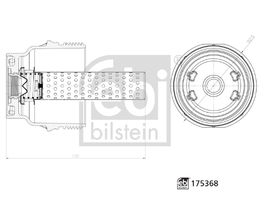 Capac, carcasa filtru ulei