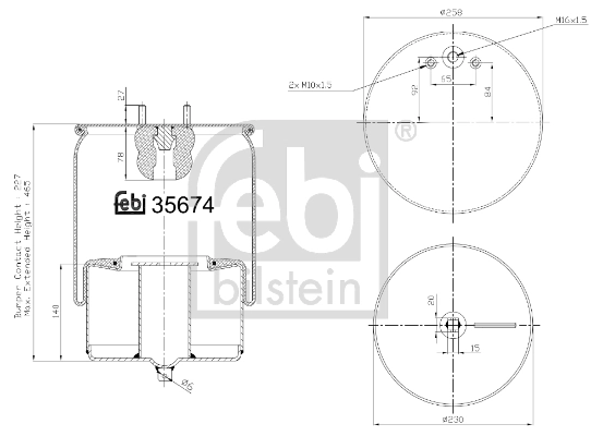 Burduf suspensie pneumatica