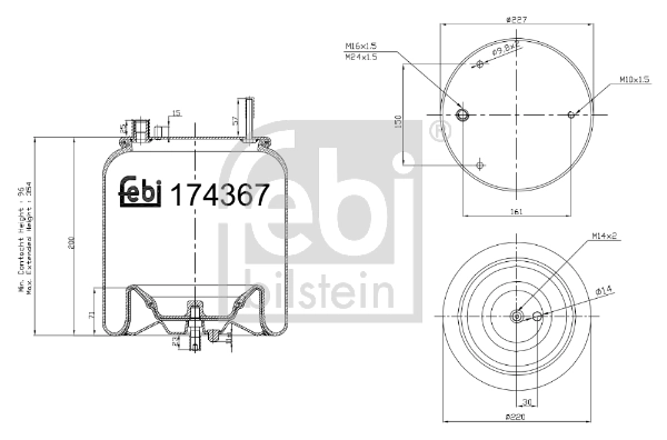 Burduf suspensie pneumatica