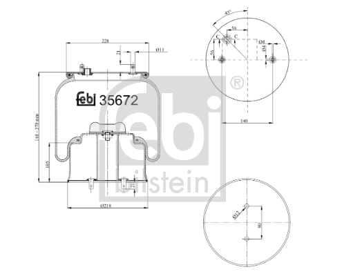 Burduf suspensie pneumatica