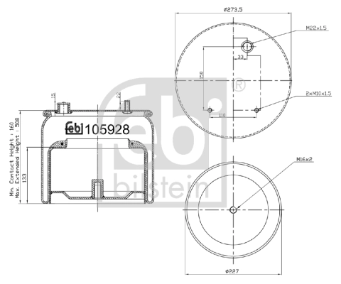 Burduf, suspensie pneumatica