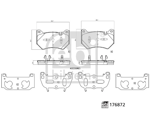 Set placute frana