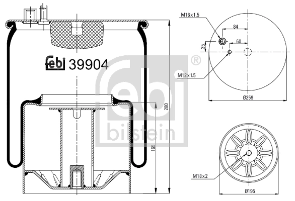 Burduf, suspensie pneumatica