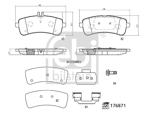 Set placute frana