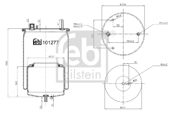 Burduf, suspensie pneumatica