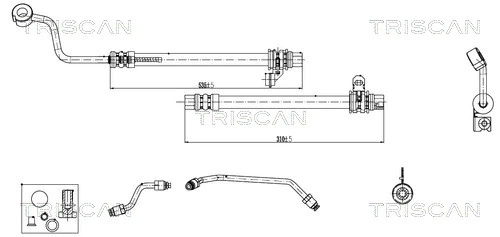 Furtun hidraulic sistem directie