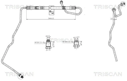 Furtun hidraulic sistem directie
