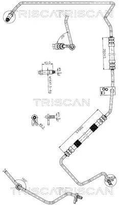 Furtun hidraulic sistem directie