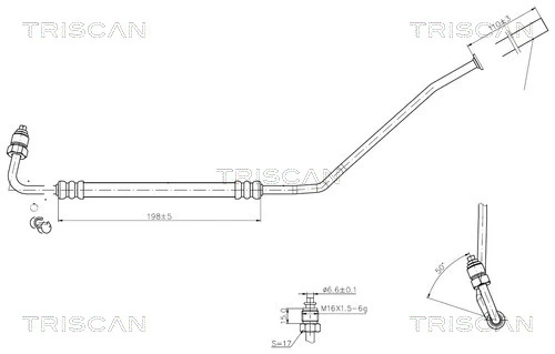 Furtun hidraulic sistem directie
