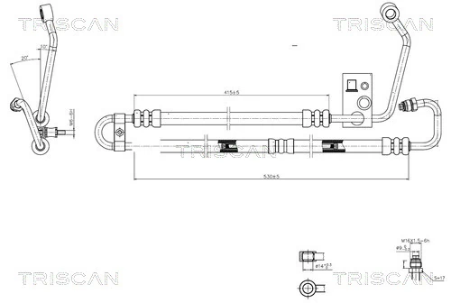 Furtun hidraulic sistem directie