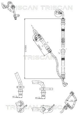 Furtun hidraulic sistem directie