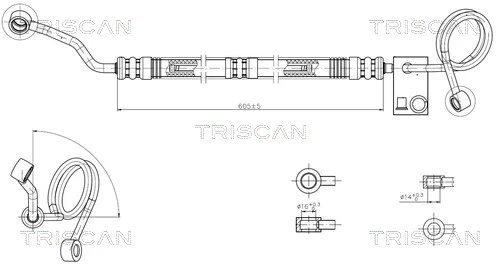 Furtun hidraulic sistem directie