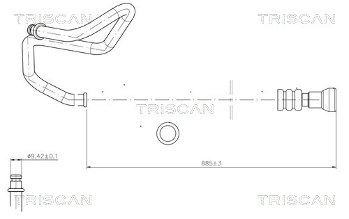 Furtun hidraulic sistem directie