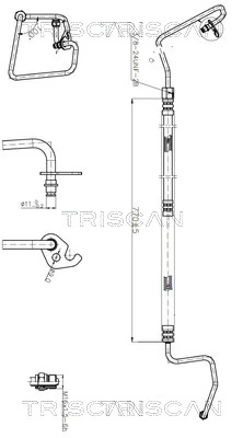 Furtun hidraulic sistem directie