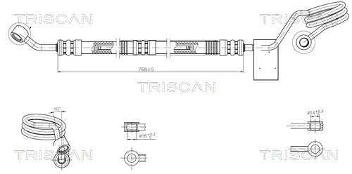Furtun hidraulic sistem directie