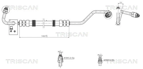 Furtun hidraulic sistem directie