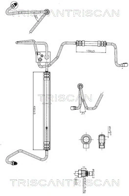Furtun hidraulic sistem directie