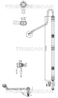 Furtun hidraulic sistem directie