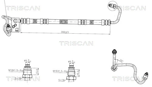 Furtun hidraulic sistem directie