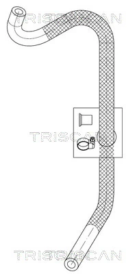Cablu WSPOMAGANIA AUDI A4 00- SCAUN EXEO 08- (OD RADIATOR ULEI PENTRU ZBIORNICZKA)