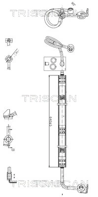 Furtun hidraulic sistem directie