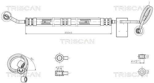 Furtun hidraulic sistem directie
