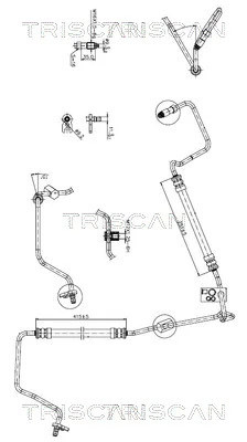 Furtun hidraulic sistem directie