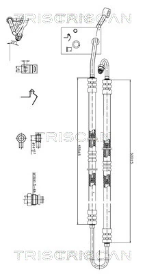 Cablu WSPOMAGANIA BMW X5 (E53) (05/00-/)