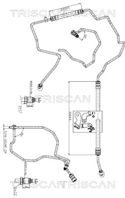 Furtun hidraulic sistem directie