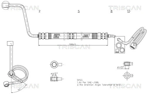 Furtun hidraulic sistem directie