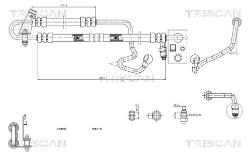 Furtun hidraulic sistem directie