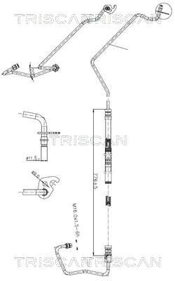 Furtun hidraulic sistem directie