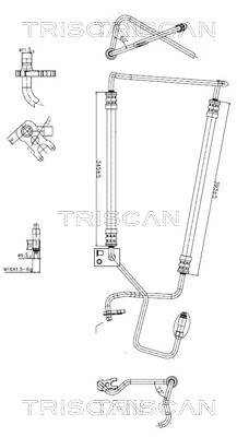 Furtun hidraulic sistem directie