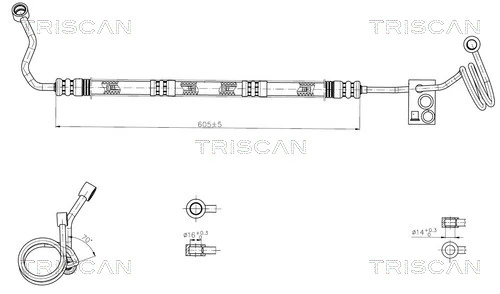 Furtun hidraulic sistem directie
