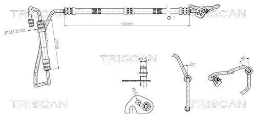 Furtun hidraulic sistem directie