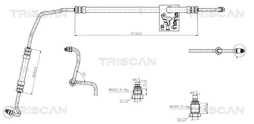 Furtun hidraulic sistem directie