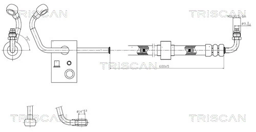 Furtun hidraulic sistem directie