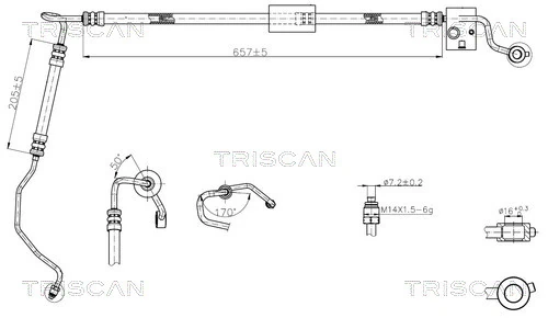 Furtun hidraulic sistem directie