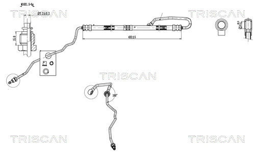 Furtun hidraulic sistem directie