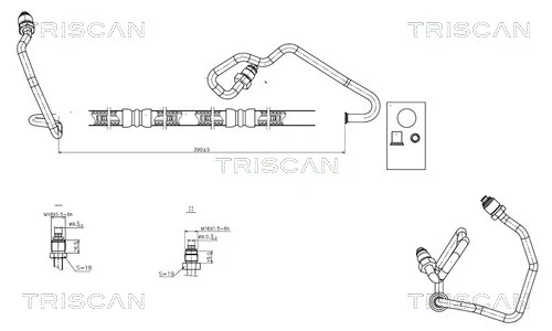 Furtun hidraulic sistem directie
