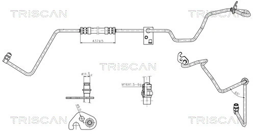 Furtun hidraulic sistem directie