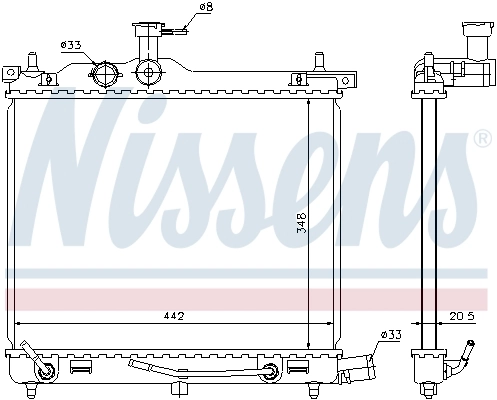 Radiator racire motor
