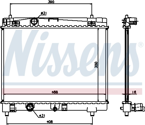 Radiator racire motor