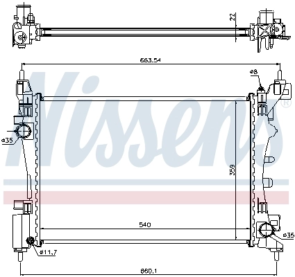 Radiator racire motor