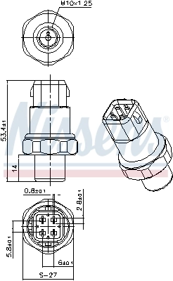 Comutator presiune aer conditionat