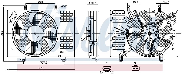 Ventilator radiator racire