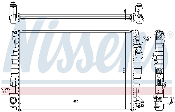 Radiator racire motor