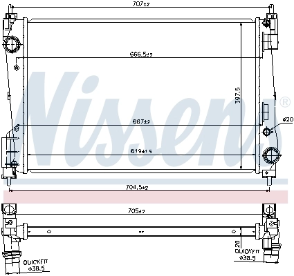 Radiator racire motor