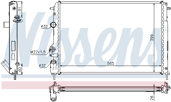 Radiator racire motor