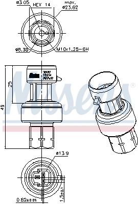 Comutator presiune aer conditionat